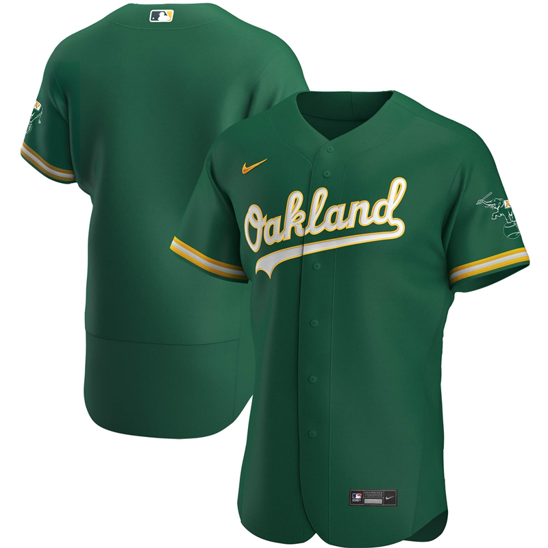2020 MLB Men Oakland Athletics Nike Kelly Green 2020 Authentic Official Team Jersey 1->pittsburgh pirates->MLB Jersey